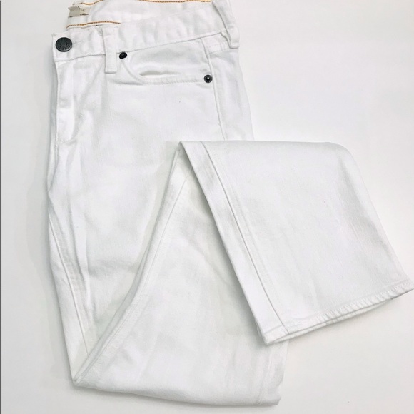 J. Crew -  white denim stretch jeans - Picture 3 of 5